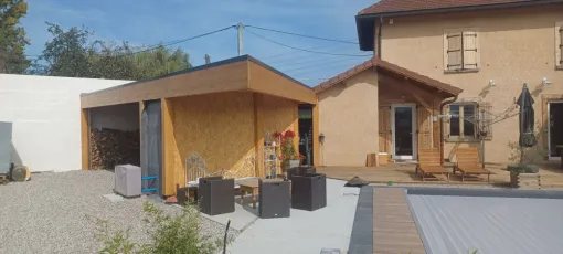 Construction de pool house à Belley , Les Abrets en Dauphiné, Vincent Decoux