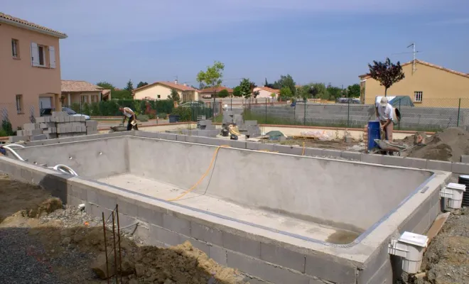 Construction de piscine, Les Abrets en Dauphiné, Vincent Decoux